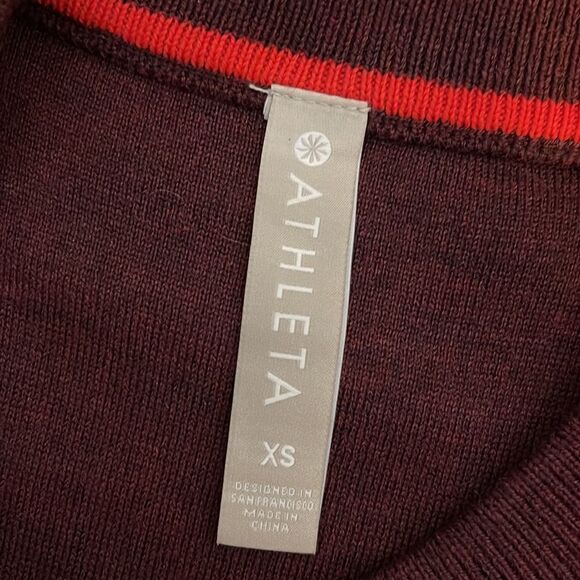 Athleta Canyon Colorblock Stripe Sweater Merino Wool XS - Picture 6 of 8